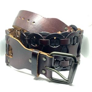 Genuine Women’s Brown Leather Belt XL